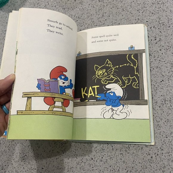 Vintage Book What Do Smurfs Do All Day? by Peyo 1983 Book Club Ed, Junk Journal - Picture 3 of 9